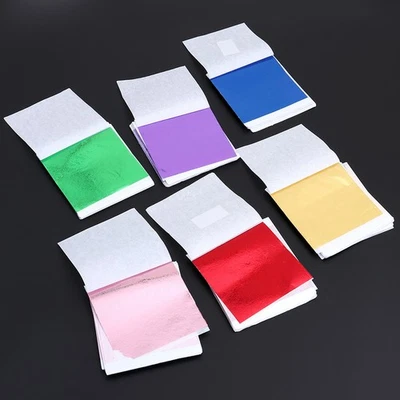  400 Pcs Imitation Gold Foil Paper Picture Frame Ornament Metallic Creative - Image 1 of 4