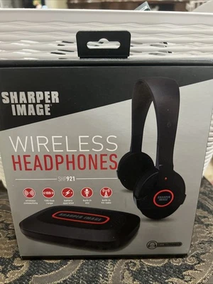Sharper Image Wireless Headphones SHP 921 Connect to Tv / Computers / Etc New - Image 1 of 4