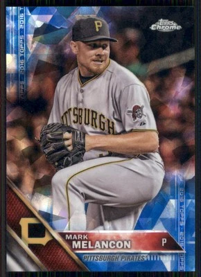 2016 Topps #336 Mark Melancon Chrome Sapphire 65th Anniversary Edition - Image 1 of 2