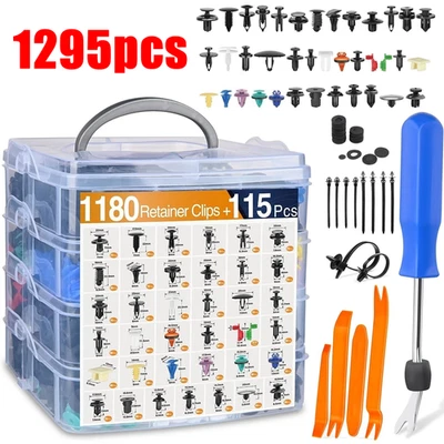 1295X For Toyota Fixing Fastener Kit Bumper Fender Liner Push Car Retainer Clips Foto 1 de 4