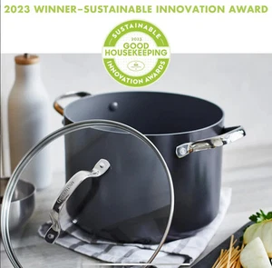 GreenPan Valencia Pro Hard Anodized Healthy Ceramic Nonstick 8QT Stock Pot Lid - Picture 1 of 7
