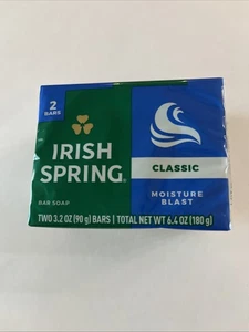 Irish Spring Original Duft Klassische Seife 2er-Pack - 3,2 Unzen Riegel Neu - Bild 1 von 4