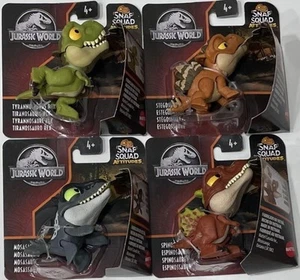 Jurassic World Snap Squad Attitudes Bundle Assortment of 4 Dinosaur Figures pick - Imagen 1 de 8
