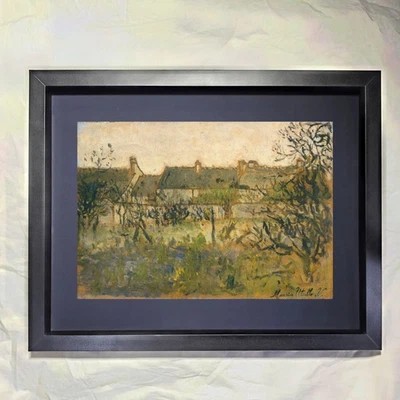 Arte enmarcado personalizado Maurice Utrillo "Fila de casas en Pierrefitte" Foto 1 de 3