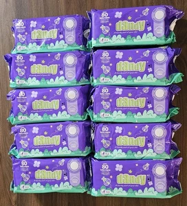 Riesiges Set mit 10 Packungen (je 80 Babytücher) Dandy Neu in Verpackung - Bild 1 von 2