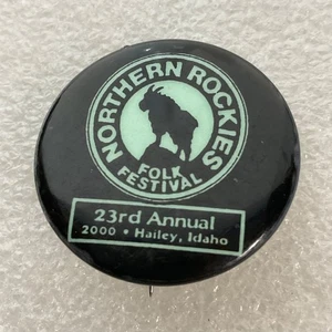 2000 Northern Rockies Folk Festival Pin 23rd Annual Hailey Idaho 1.25in Souvenir - Picture 1 of 5