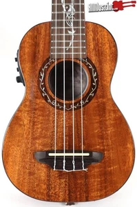 Luna Vineyard Koa Soprano Acoustic Electric Ukulele Uke w/ Gig Bag - Picture 1 of 10