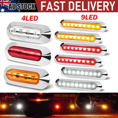 LED Side Marker Lamp Clearance Light RED AMBER WHITE Trailer Truck Caravan Lorry - image 1 of 4