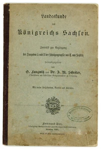 Ergänzung LANDESKUNDE KÖNIGREICH SACHSEN 800j. Feier Fürstenhaus Wettin 1889 - Bild 1 von 5