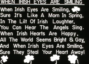 1950s Sing Along When Irish Eyes Are Smiling Singtime Retail Slide - Picture 1 of 2