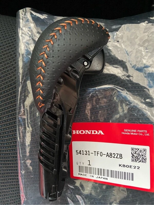 HONDA FIT(JAZZ) RS GE8 GENUINE AUTO CVT SHIFT KNOB ORANGE STITCH * > Foto 1 de 1