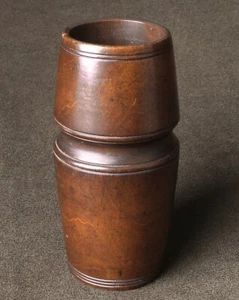 Georgian Fruitwood Spice Measure. ex J.Levi Collection - Foto 1 di 6