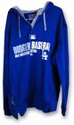 Justin Turner 2014 Player Worn Hoodie Sweatshirt Jacket Dodgers MLB EK325496 XL