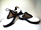 Chaussures de golf homme Foot Joy Green Joy Selle taille 9M blanc/marron pointe douce #45516