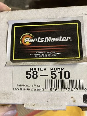 58-510 Partsmaster Engine Water Pump Free shipping Free returns Foto 1 de 2