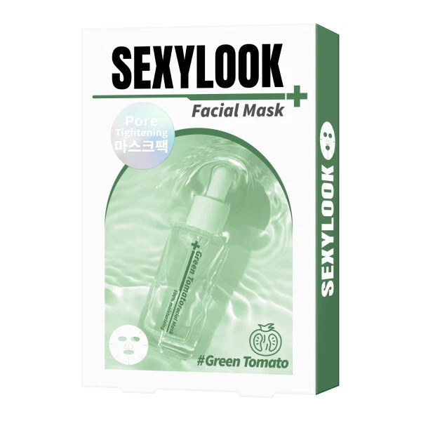 [SEXYLOOK] Mascarilla facial calmante estiradora de poros de tomate verde 5 un./1 caja NUEVO Foto 1 de 1