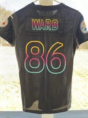 Camiseta Pittsburgh Steelers Juvenil M Hines Ward #86 Arco Iris Nike On Field-0056 Foto 1 de 4