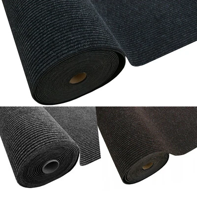 Fußmatte Sauberlaufmatte Türmatte Meterware Braun Grau 1 Meter breit Gummirücken - Bild 1 von 2