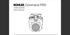 Kohler Engine Command PRO CH940 CH1000 Workshop Service manual - Picture 1 of 9