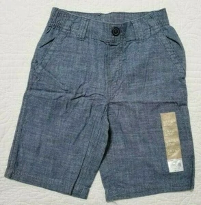 NEW Sonoma from Kohls Boys Elastic Chambray Shorts SZ M 5/6 or XL 7X Indigo Blue - Picture 1 of 2