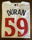 Jhoan Duran Autographed Minnesota Twins Authentic Replica Home Jersey