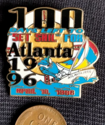 Atlanta 1996 Mascot Izzy Olympic Yachting Sailing Pin by Imprinted Products - Image 1 of 2