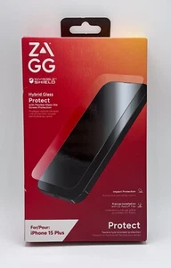 NEW ZAGG InvisibleShield Hybrid Glass Screen Protector for Apple iPhone 15 Plus - Photo 1 sur 2