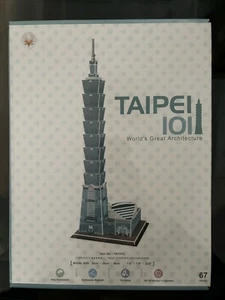 Cubicfun 3D Puzzle Taipei 101 Tower Architecture Model 67 pcs - Picture 1 of 2