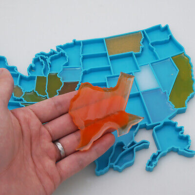 Mapa De Estados Unidos Molde De Silicona Molde De Joyería De Resina Epoxi Haciendo Artesanía Hazlo Tú Mismo 10395850 • 7.94€