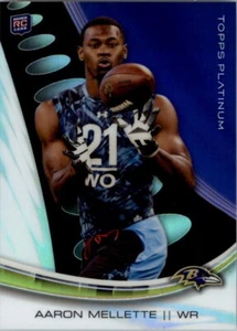 2013 Topps Platinum Black Refractor Aaron Mellette RC #140 Baltimore Ravens 🏈 - Imagen 1 de 2