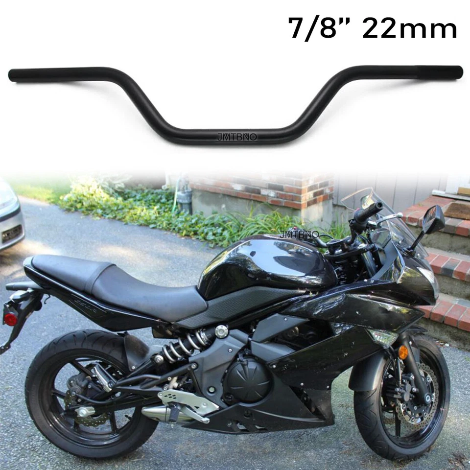 For Kawasaki Ninja 650 650R 125 Motorcycle 7/8" Handlebar Tracker Drag Bars Mat - Image 1 of 4