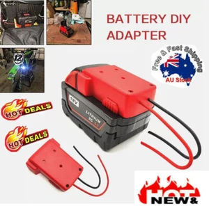 New Battery Adapter For Milwaukee M18 XC 18V To Dock Power 2 Wirings Output QS - Picture 1 of 16