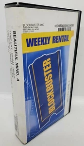 RARE Vintage Blockbuster Rental Case VHS A Beautiful Mind Russell Crowe Drama 🎬 - Picture 1 of 9