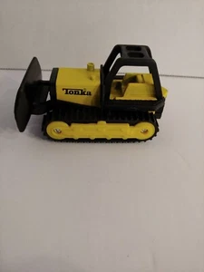 Bulldozer amarillo pequeño juguete de construcción Tonka 1994 diecast vintage - Imagen 1 de 8
