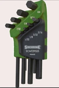 SIDCHROME 8pc Hex Key Set A/F | 3/32 - 3/8" FREE POSTAGE FREE POSTAGE - Picture 1 of 1