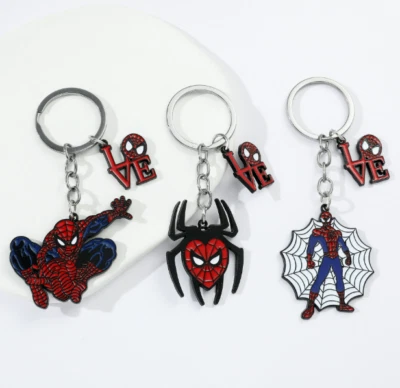 Lot 10 pcs Cartoon avenger Metal Enamel Pendant Keychain Jewelry Accessories DIY - Image 1 of 3