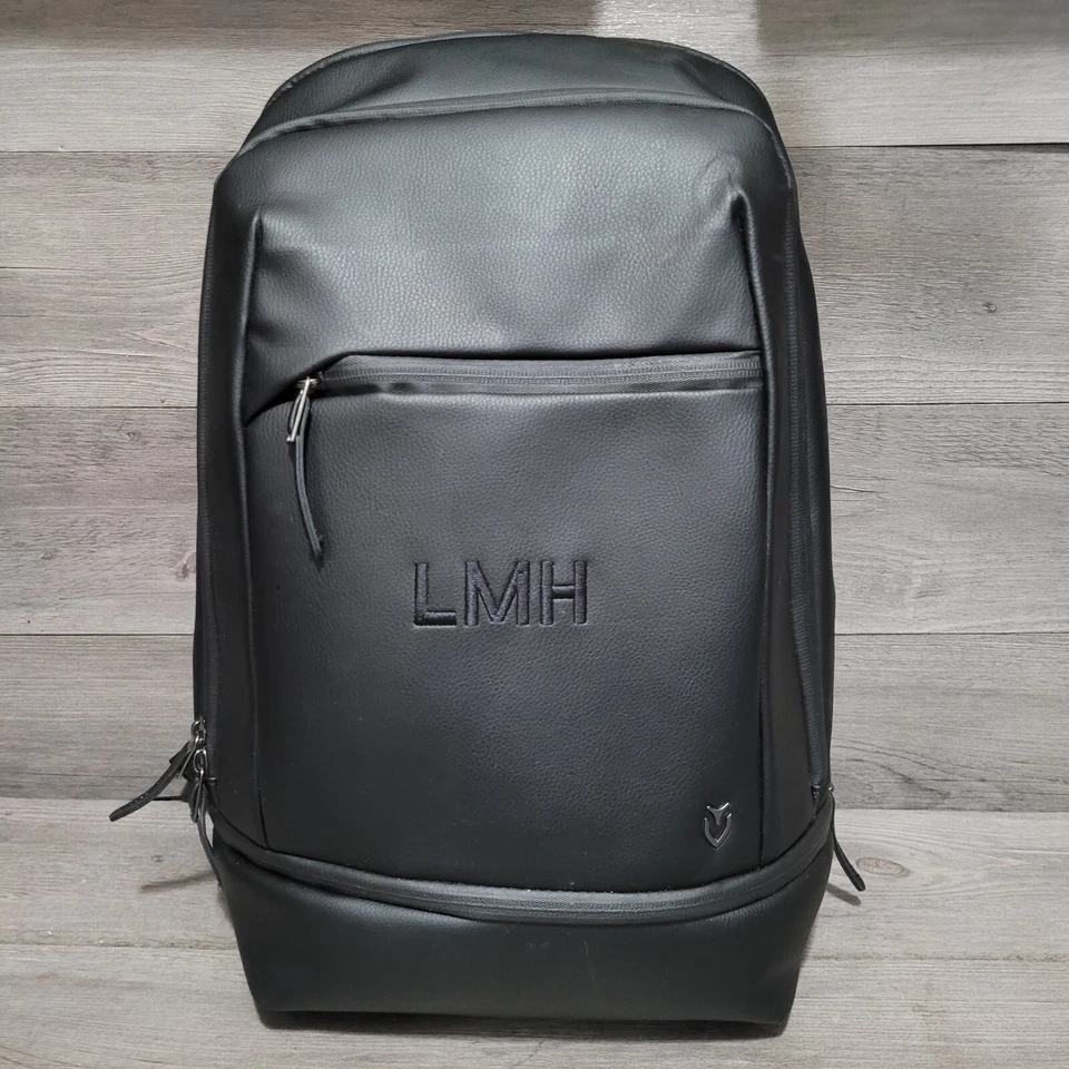 VESSEL Signature Backpack Bag Leather Black LMH - Image 1 of 4