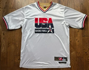 Rare Olympic Dream Team Larry Bird USA Nike Shooting Shirt XL Collectible - Picture 1 of 21
