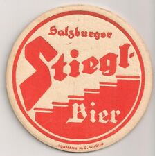 Stiegl Bier, Salzburg - uralter Bierdeckel "Ruhmann K.G. Wildon"
