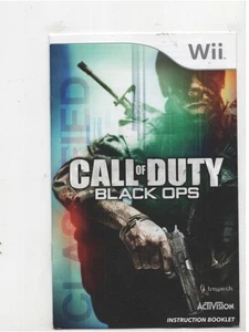 Call of Duty Black Ops Nintendo Wii MANUAL ONLY Authentic NO TRACKING - Picture 1 of 1