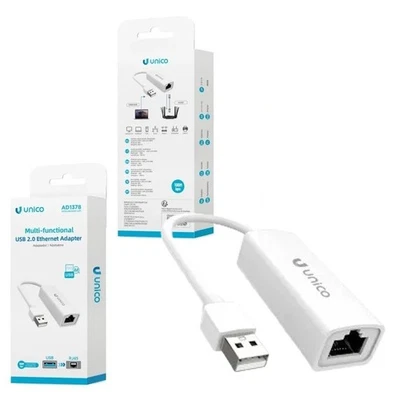 SCHEDA DI RETE USB CAVO ADATTATORE ETHERNET RJ45 USB LAN NETWORKING INTERNET - Immagine 1 di 4