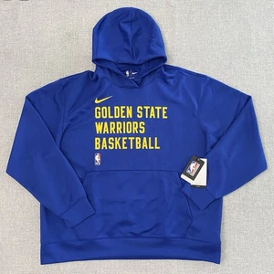 Nike Golden State Warriors Basketball NBA Spotlight Mens XL Blue Hoodie New - Picture 1 of 10