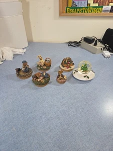 6 Boyds Bears Candle Jar Toppers - Picture 1 of 24