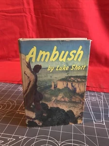 Vintage 1950 Ambush by Luke Short Hardcover Book 1st Houghton Mifflin Printing  - Picture 1 of 11