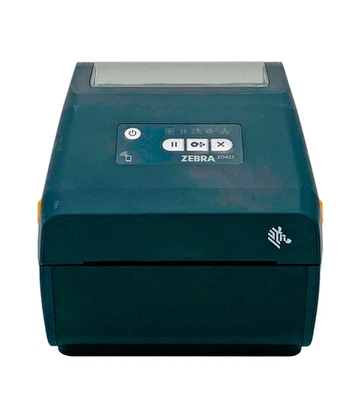 Zebra ZD421 Direct Thermal Shipping Label Printer USB Bluetooth No AC Adapter - Image 1 of 4
