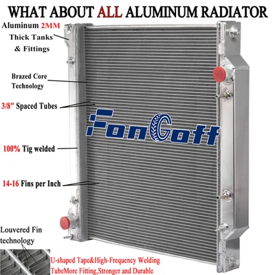 2-Row Radiator for 1997~2014 Ford E150 Econoline Club Wagon E250 Econoline 4.2L - Image 1 of 4