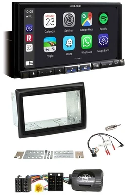 Alpine 2DIN DAB USB Lenkrad Bluetooth Autoradio für Renault Megane II 2005-2008 - Bild 1 von 4