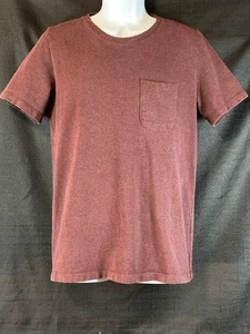 Taylor Stitch Shirt Mens Medium 40 Brick Red Heavy Bag Pocket Tee T-Shirt Crew - Picture 1 of 5