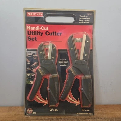 Sears Craftsman Professional USA Nos 2 PACK HANDI CUT Utility Cutter 37304 New - Image 1 of 4