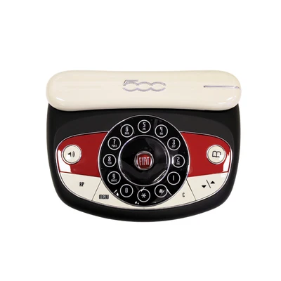 Telefono cordless con base - Fiat 500 -  Tastiera touch -  Vivavoce - Immagine 1 di 4